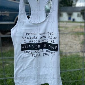 White womens tank size medium